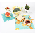 Eco Friendly Reusable Washable Sustainable Biodegradable Reusable Natural Organic Cotton Fabric Beeswax Food Wraps